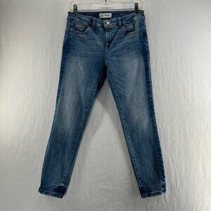DL1961 Florence Instasculpt Cropped Jeans Women 27 Stretch Denim Skinny Leg Blue